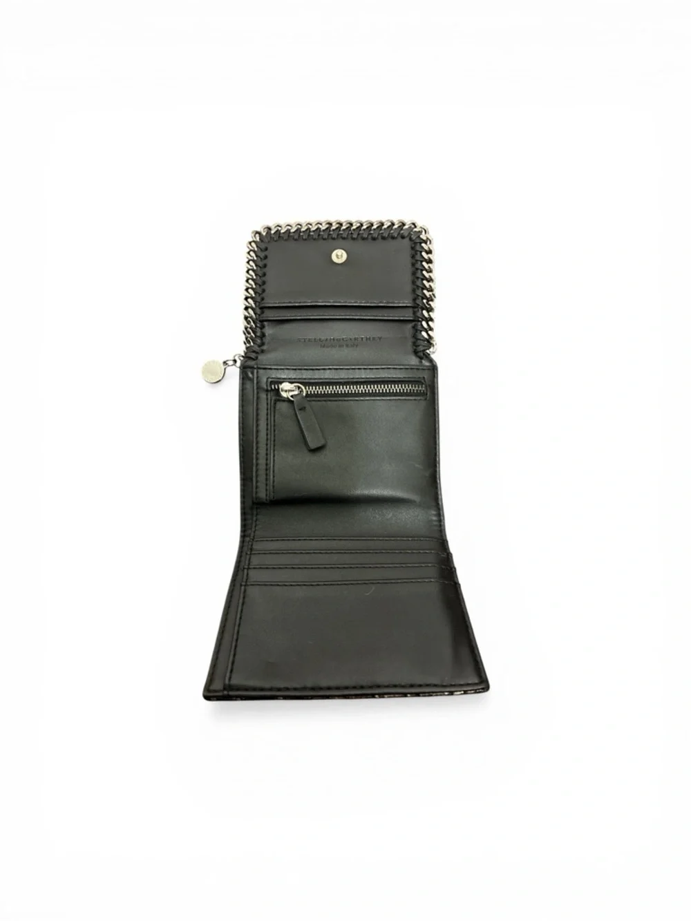 Rare Stella McCartney Falabella Faux Snakeskin Compact Wallet w/ box NWOT - Picture 3 of 5